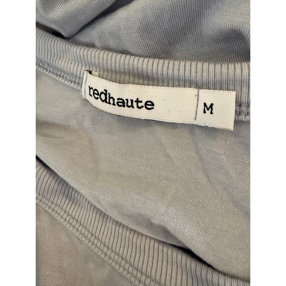 Red Haute Cold Shoulder Tie Front Long Sleeve Casual Top Sky Blue M - Picture 4 of 4